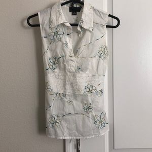 Embroidered tank top